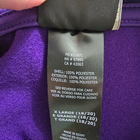 Gen2 LSU Tigers Purple Hooded Sweatshirt Youth Size XL 18/20 - Picture 10 of 11